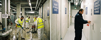 Nettoyage des sous-sols et accès principaux